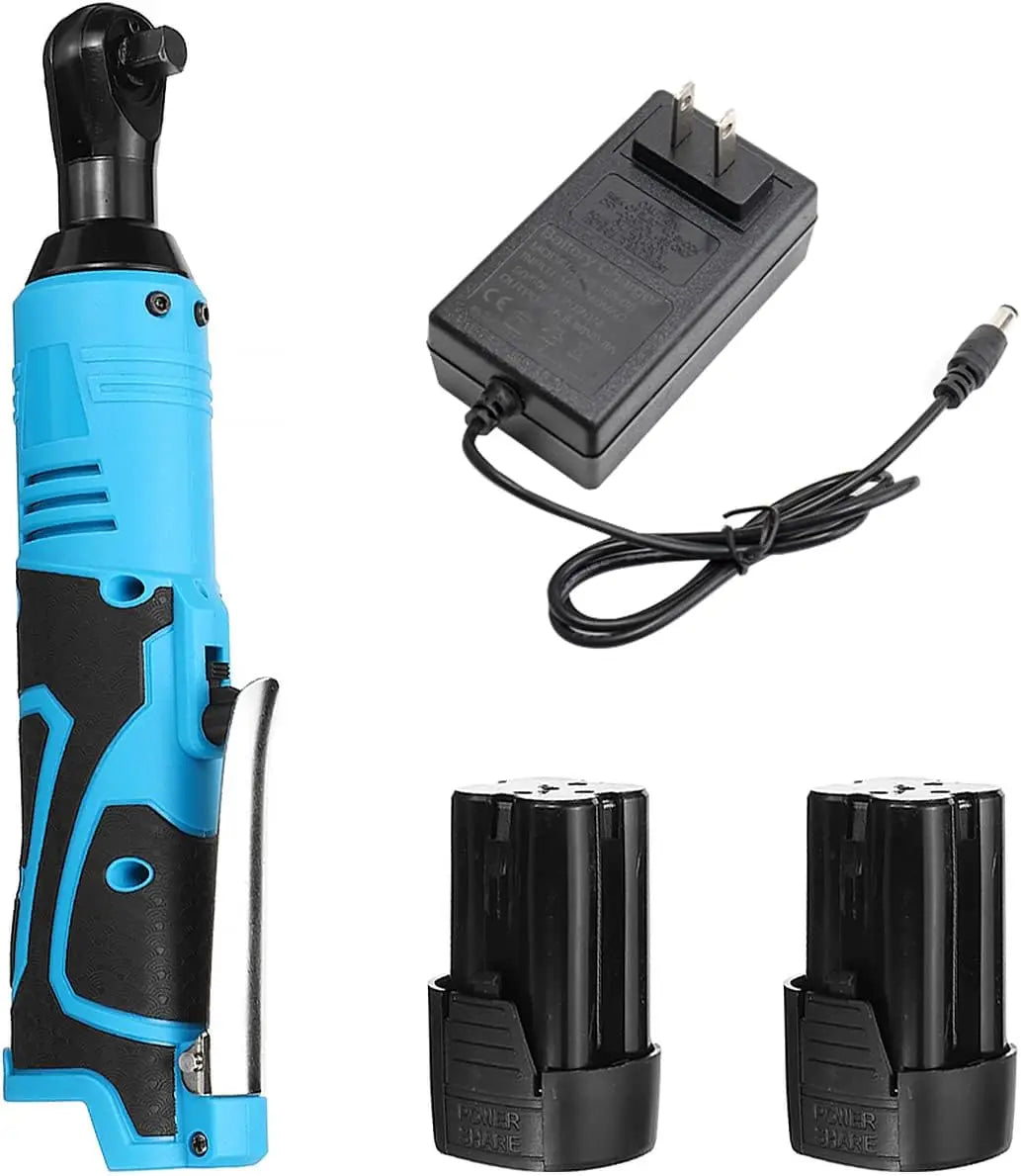 Llave de trinquete francesa de ángulo recto, herramienta eléctrica recargable, 18V, 3/8 pulgadas